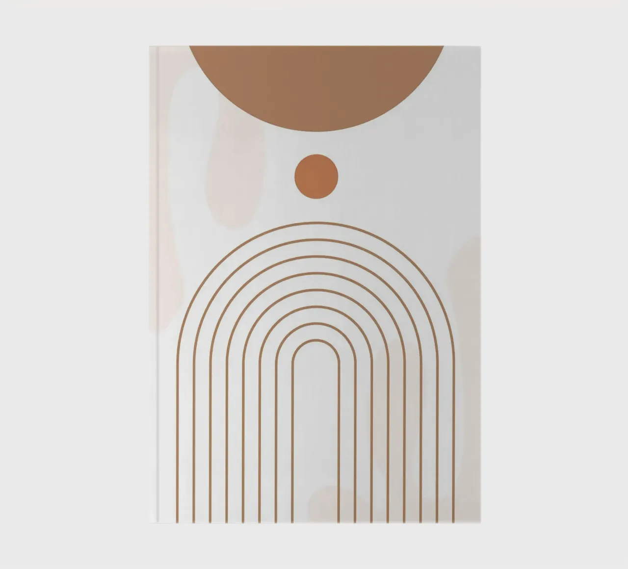 Minimal Abstract Arches 3 notebook by MinimalistDesign