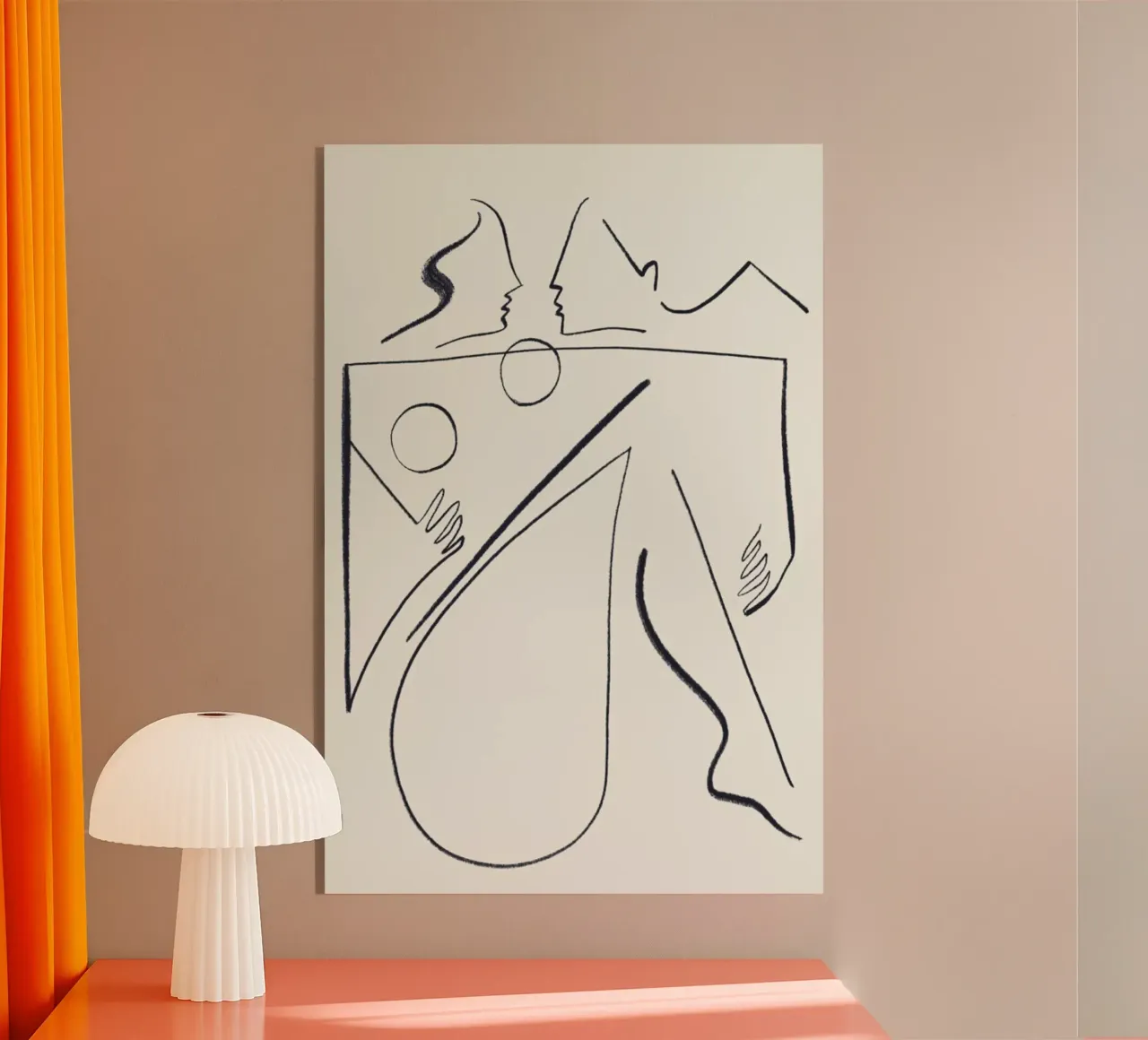 Embrace (light) acrylic glass by Kit Agar