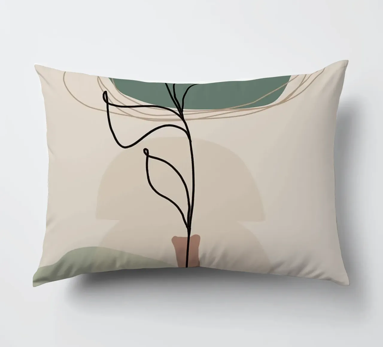 Boho Zen Minimal Floreale cuscino da MinimalistDesign