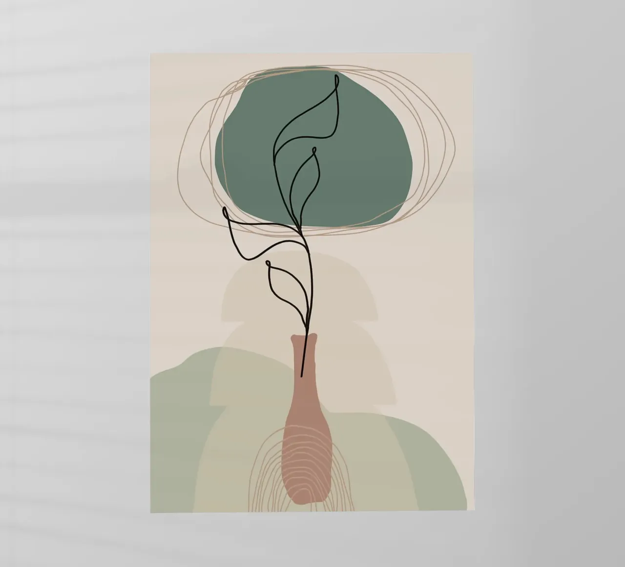 Boho Zen Minimal Floreale pellicola backlit da MinimalistDesign