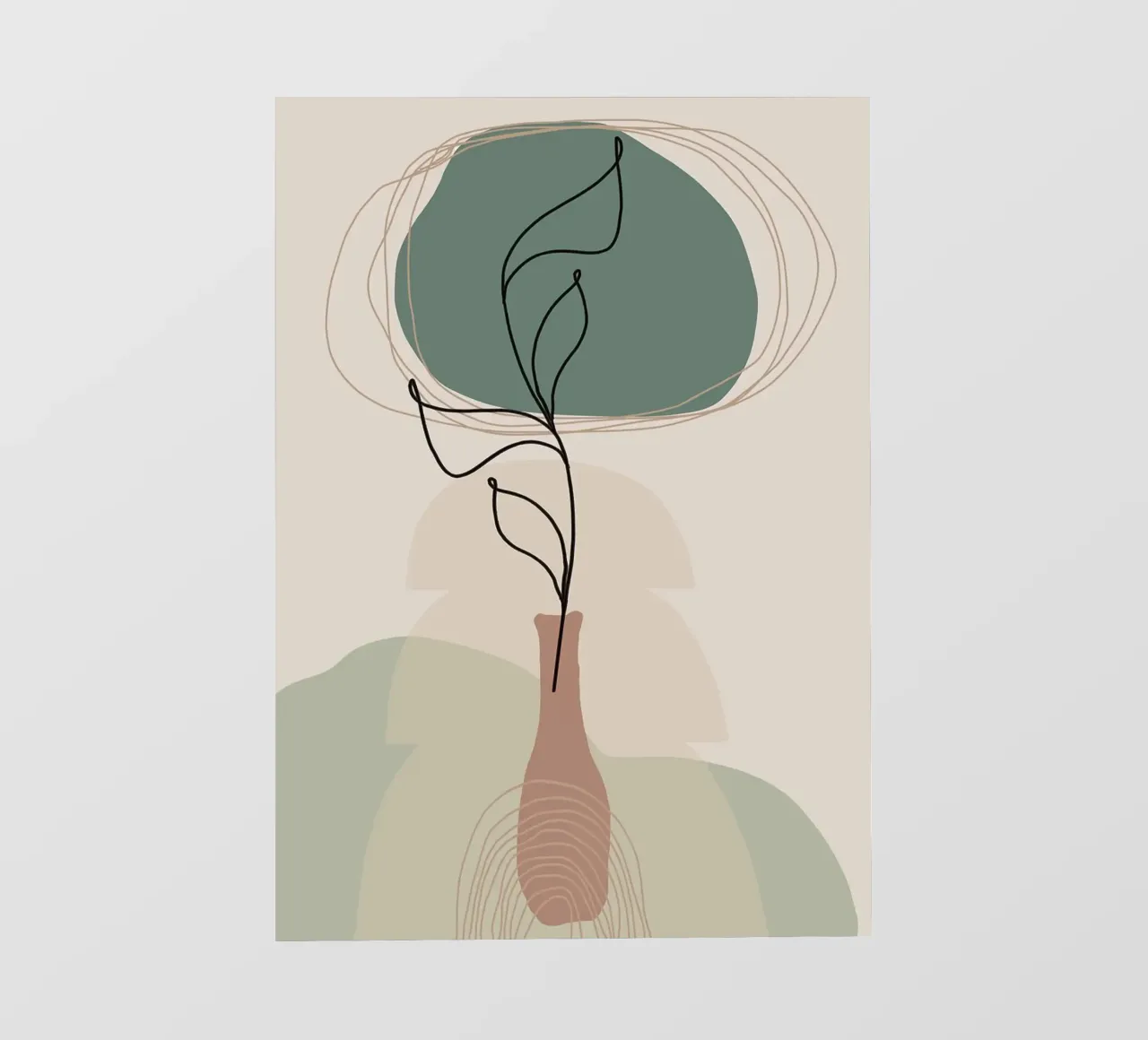 Boho Zen Minimal Floreale pellicola backlit da MinimalistDesign