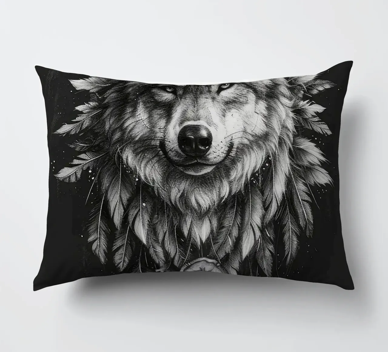 Acchiappasogni lupo boho cuscino da MinimalistDesign