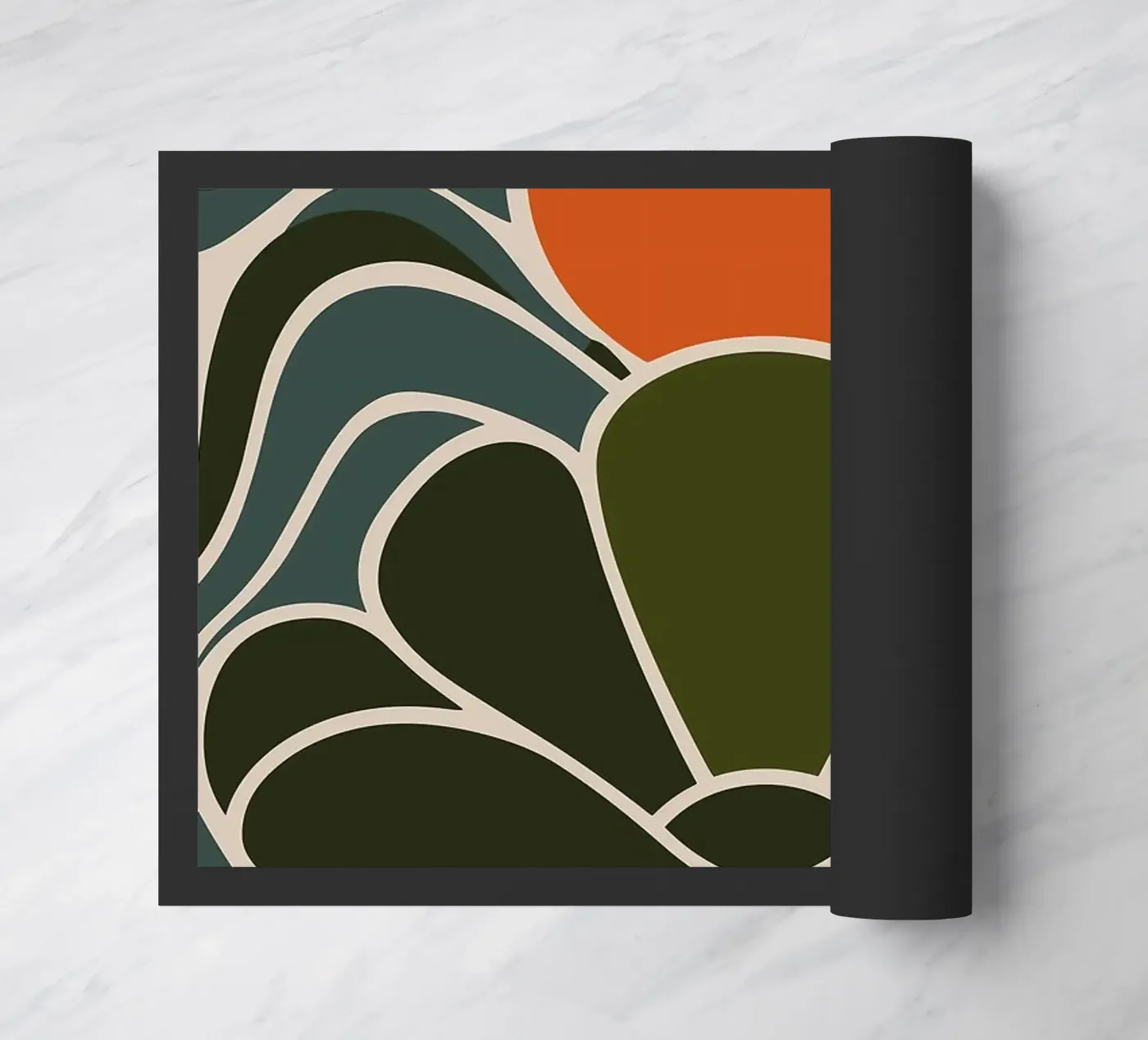 sun rays flower doormat by MinimalistDesign