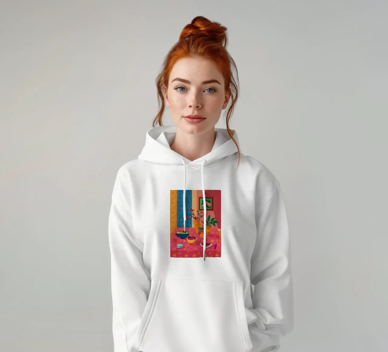 Mesa Azul Cosecha sudadera con capucha de Tiga Bersama