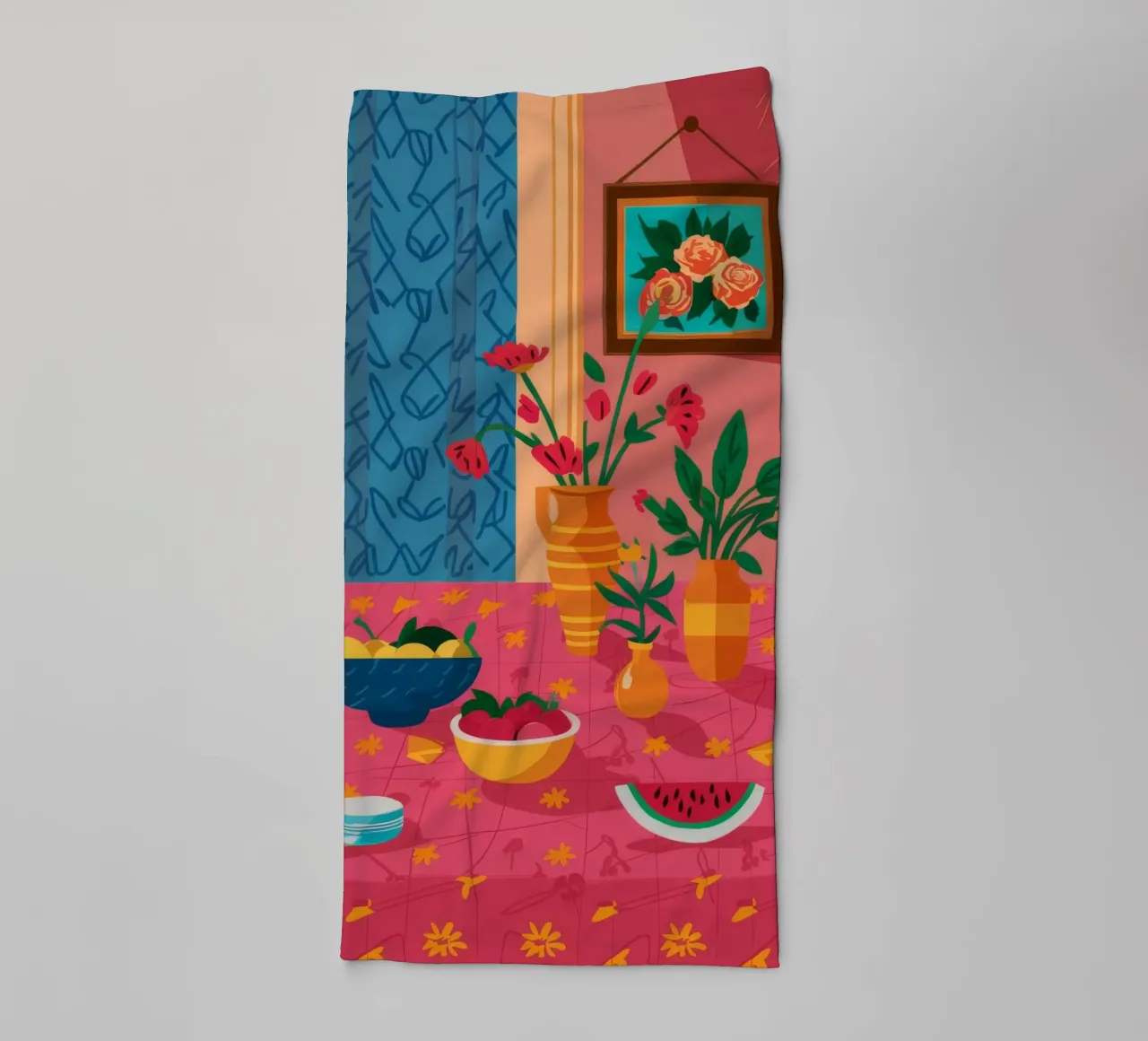 Mesa Azul Cosecha toalla de baño de Tiga Bersama