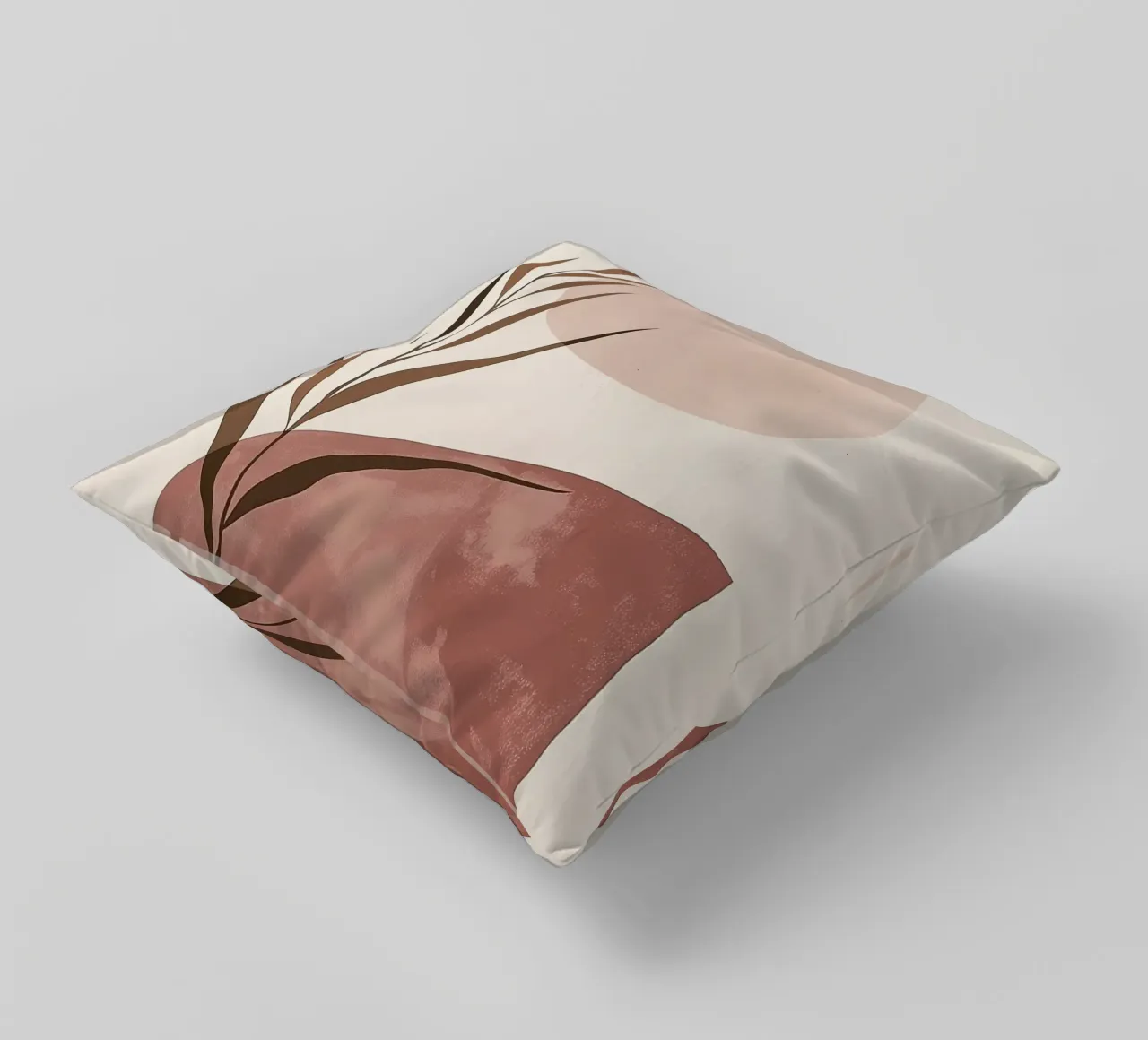 Abstract Botanical Art Print decorative cushion by MinimalistDesign