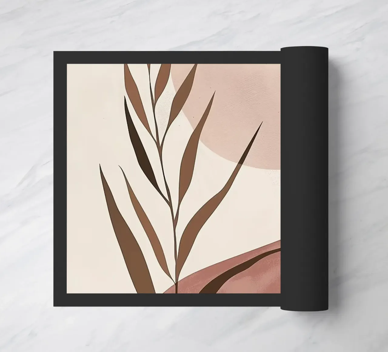 Abstract Botanical Art Print doormat by MinimalistDesign
