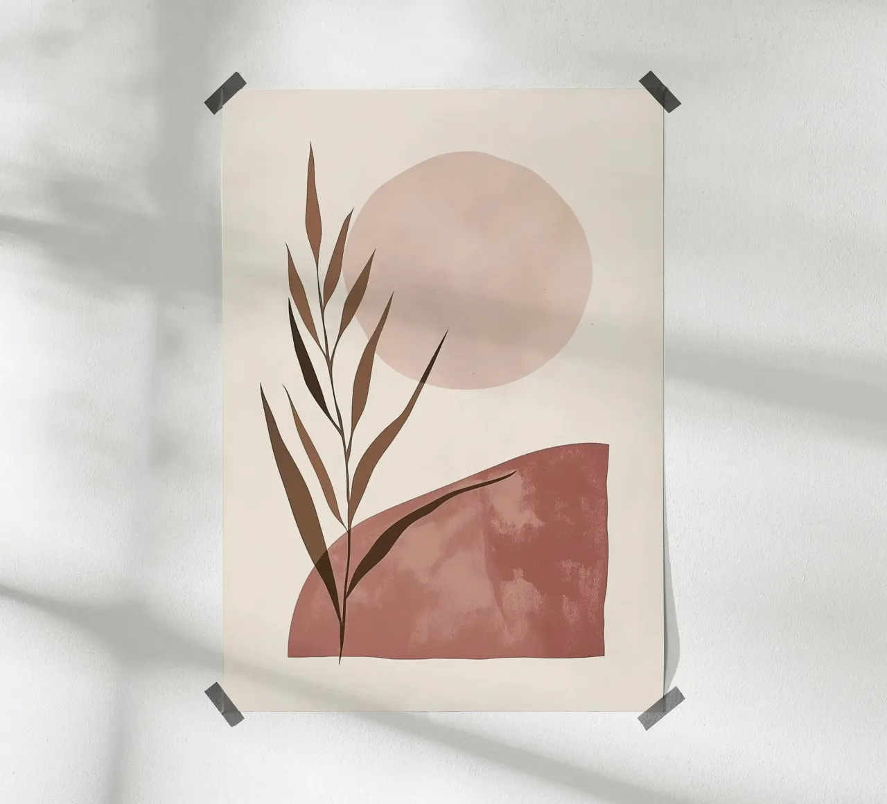 Abstract Botanical Art Print hahnemühle by MinimalistDesign