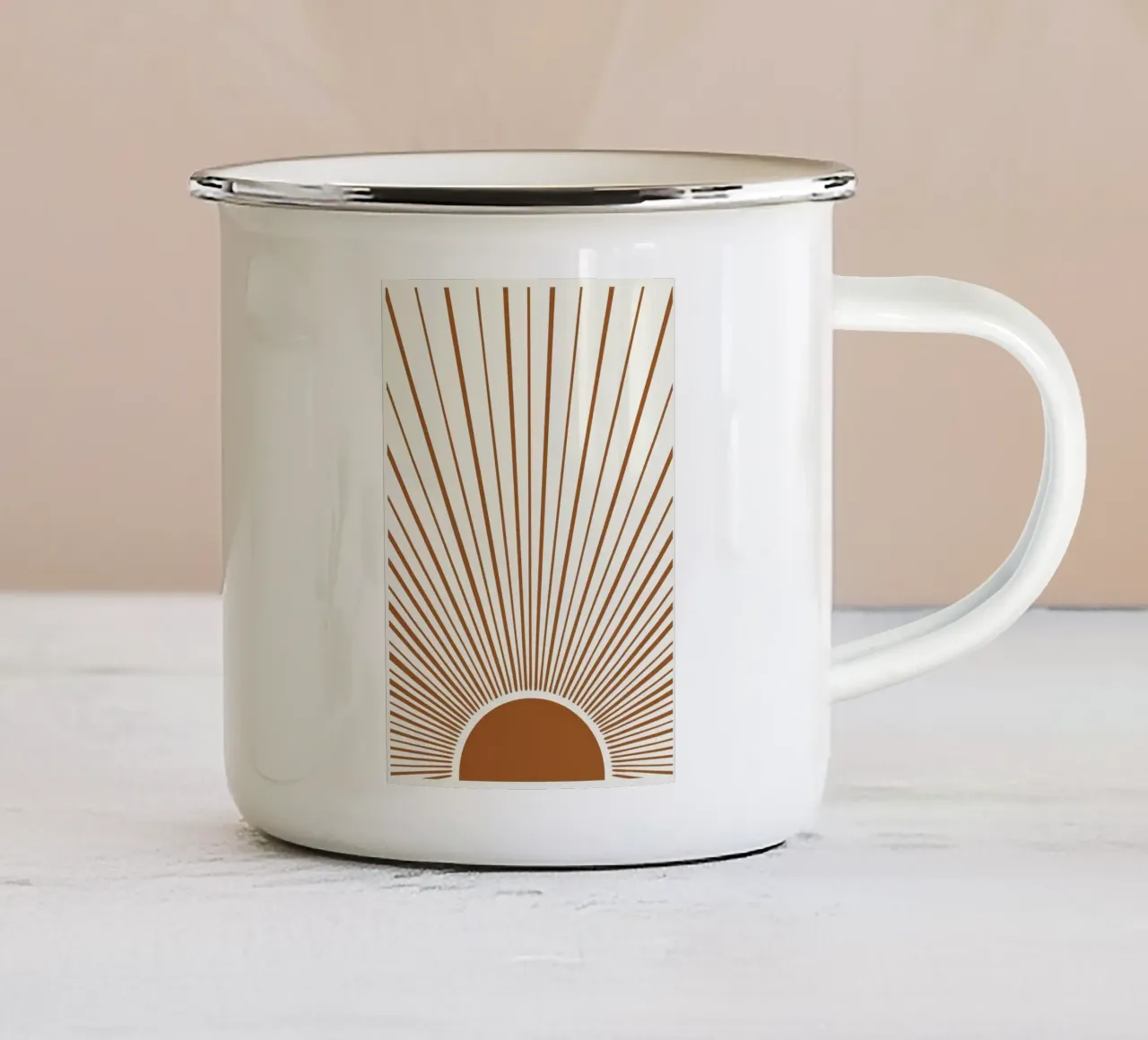 Alba Minimalista tazza in smalto da MinimalistDesign