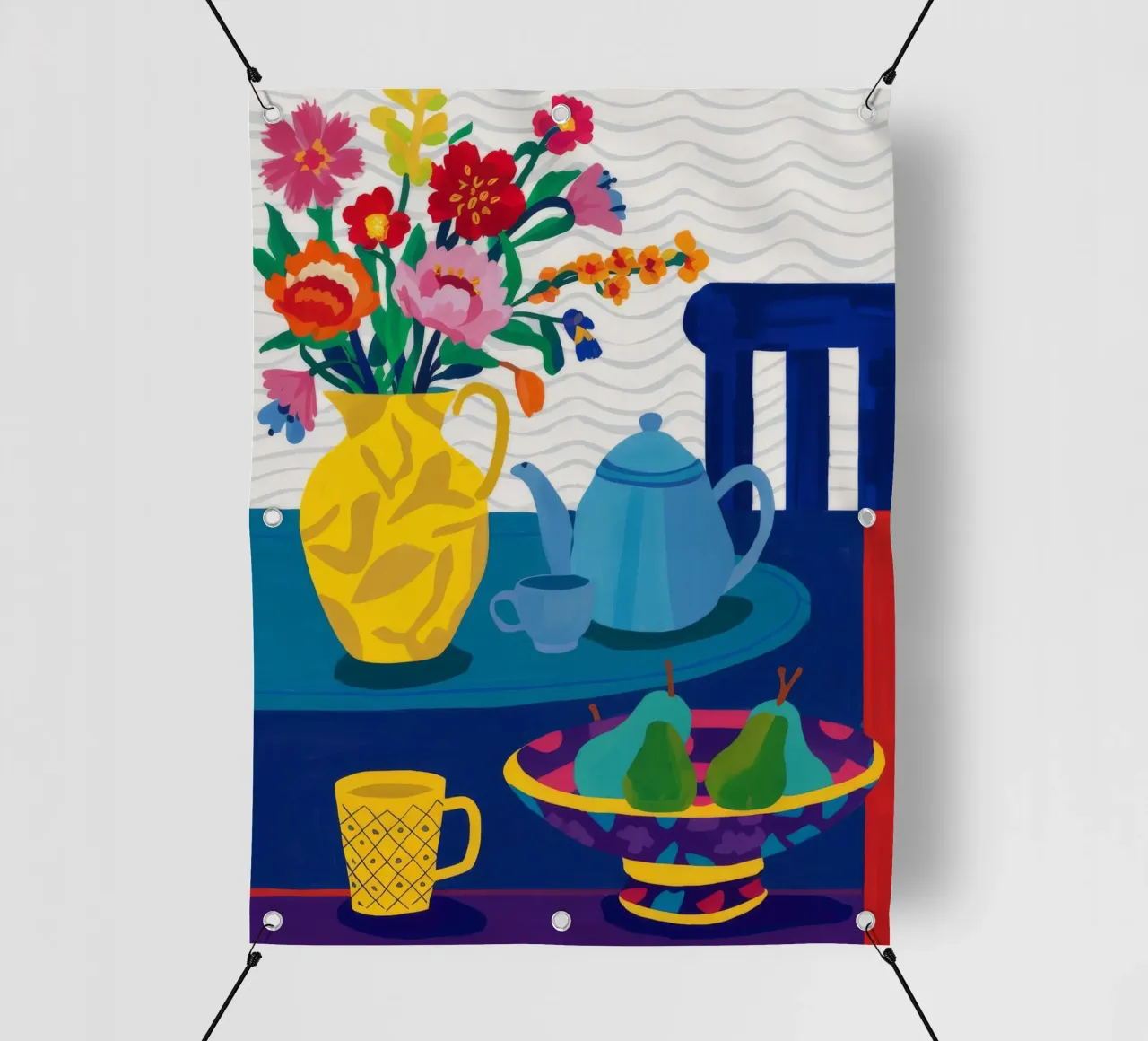 Teal Teapot Repose pvc cover by Fable Tempa