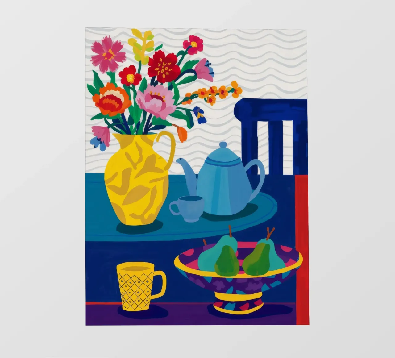 Teal Teapot Repose pvc cover by Fable Tempa
