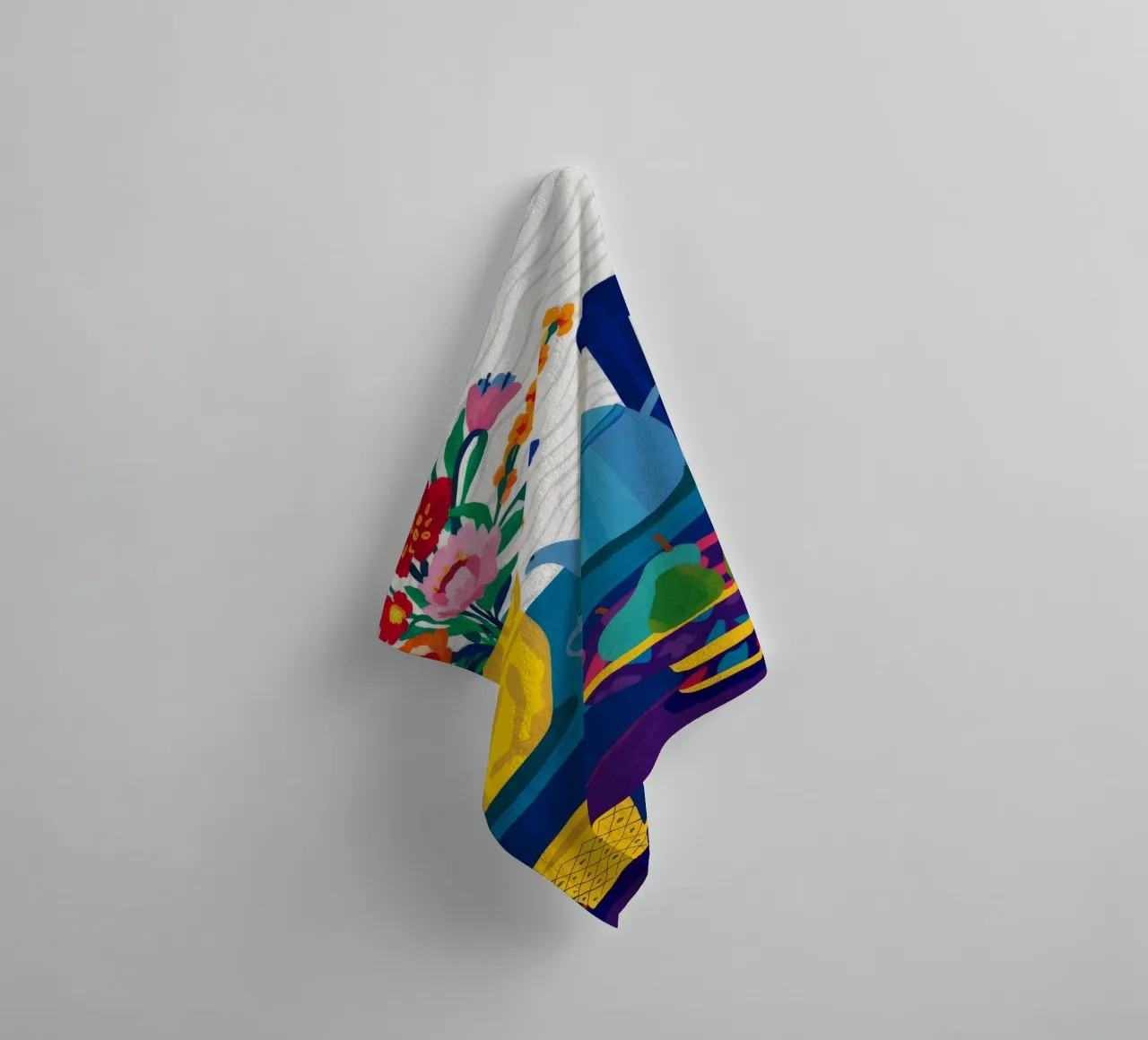 Teal Teapot Repose towel by Fable Tempa