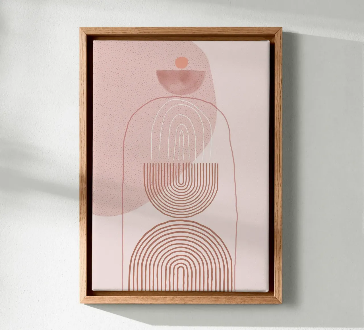 Mid Century Modern Vibe II canvas with Floater frame by MinimalistDesign