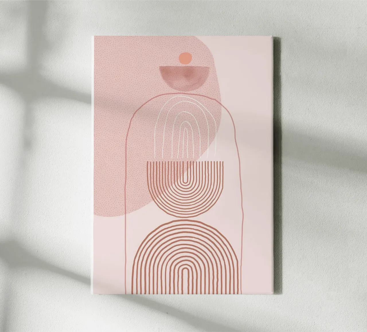 Mid Century Modern Vibe II canvas with Floater frame by MinimalistDesign