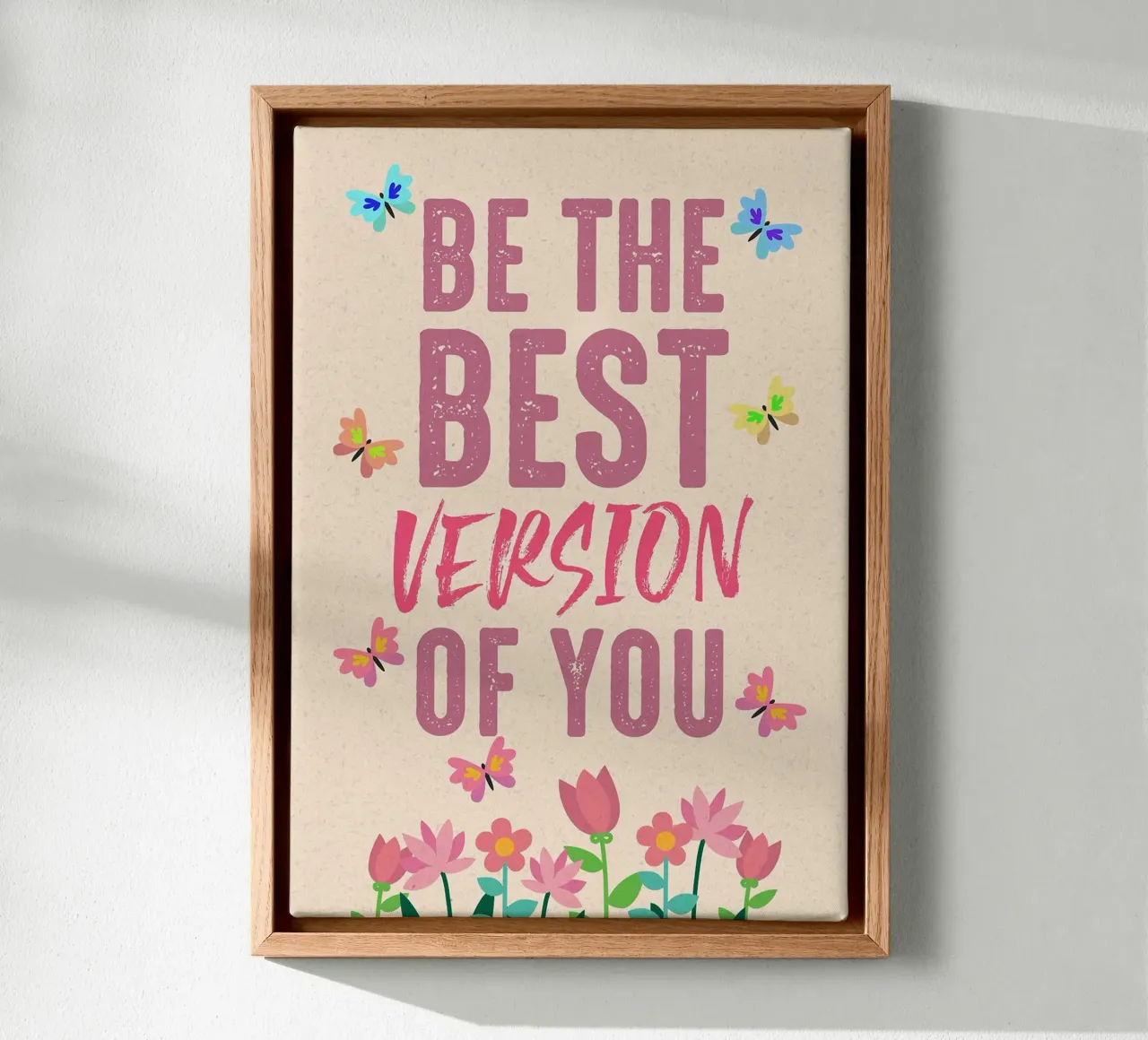 Best Version of you canvas with Floater frame by MinimalistDesign