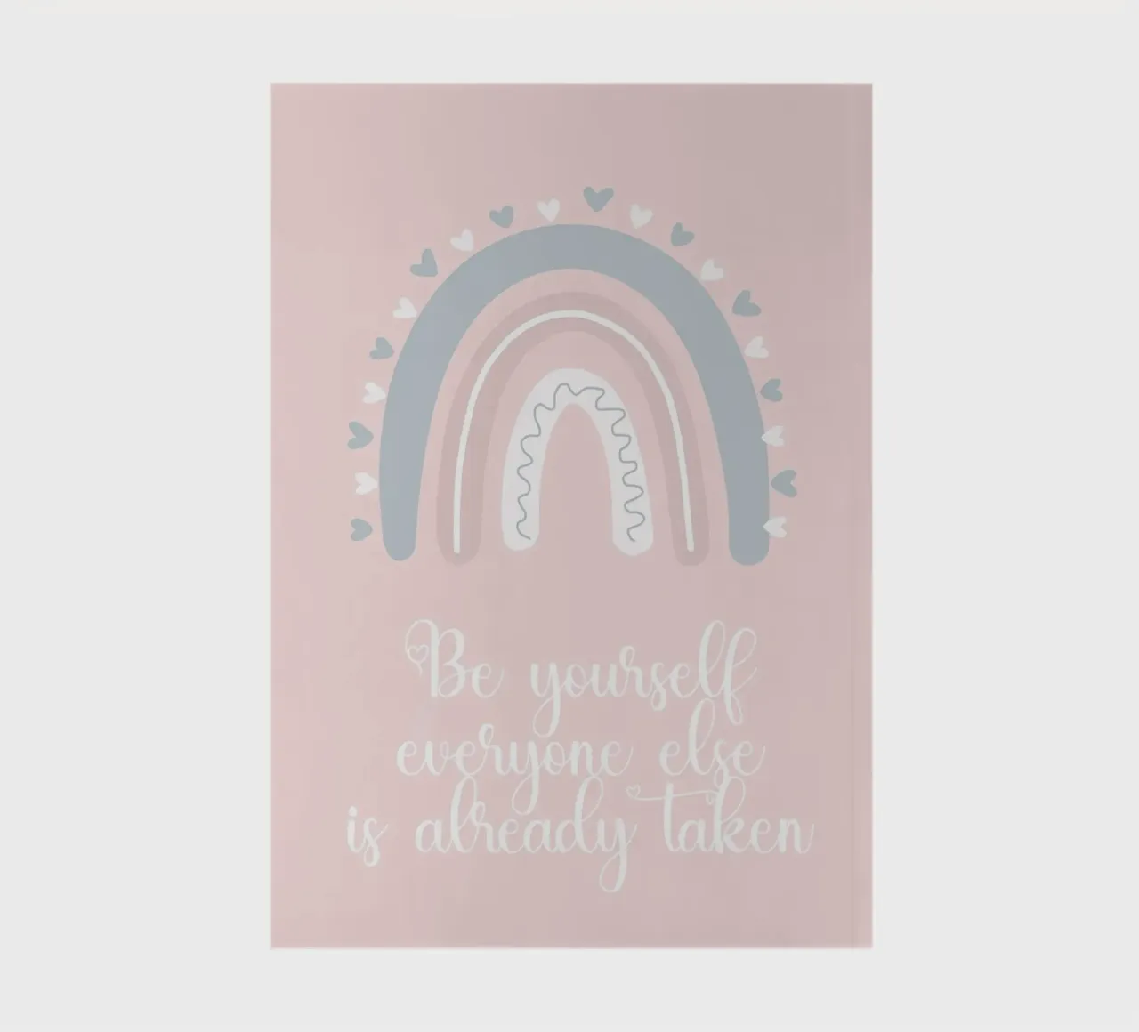 BE YOURSELF notebook by MinimalistDesign