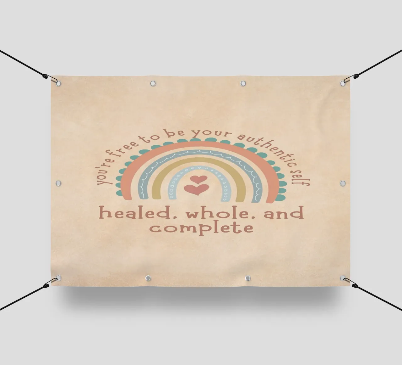 Essere se stessi in modo autentico telo in pvc da MinimalistDesign