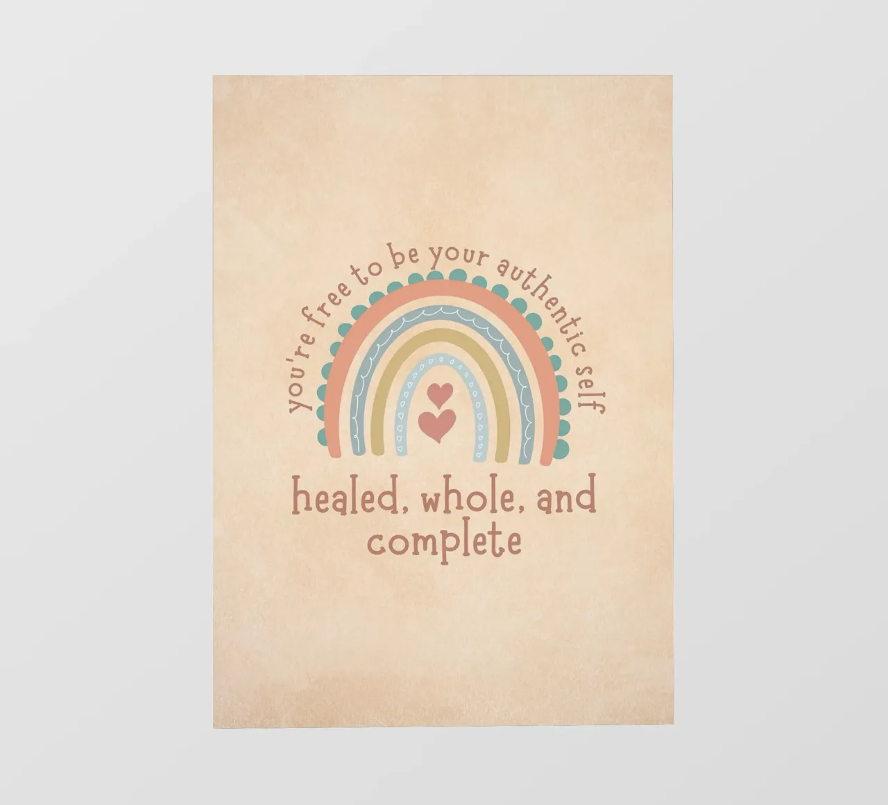 Essere se stessi in modo autentico telo in pvc da MinimalistDesign