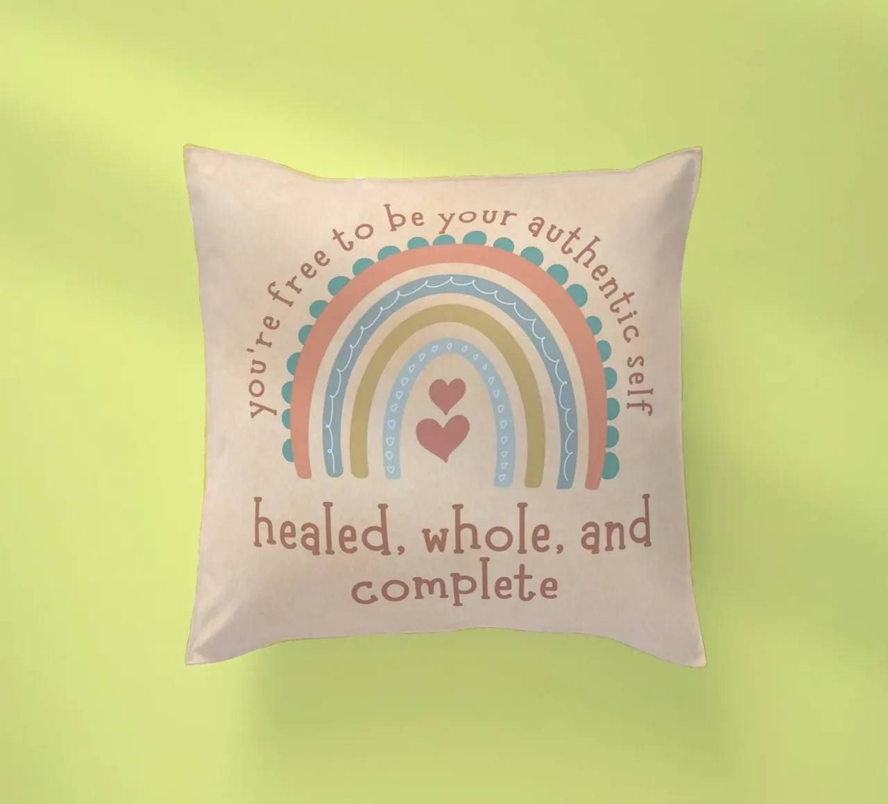 Seien Sie Ihr authentisches Selbst Kissen von MinimalistDesign