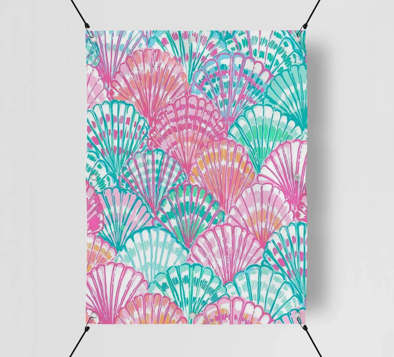 Conchiglie Lilly Pulitzer telo in pvc da Queenshop
