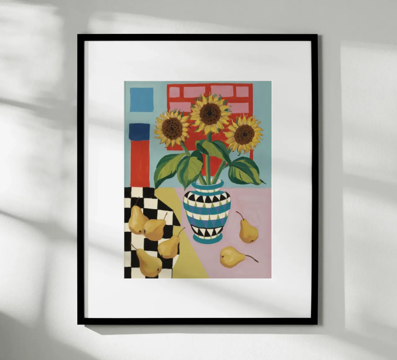 Sunflower Checkerboard Game hahnemühle by Fable Tempa