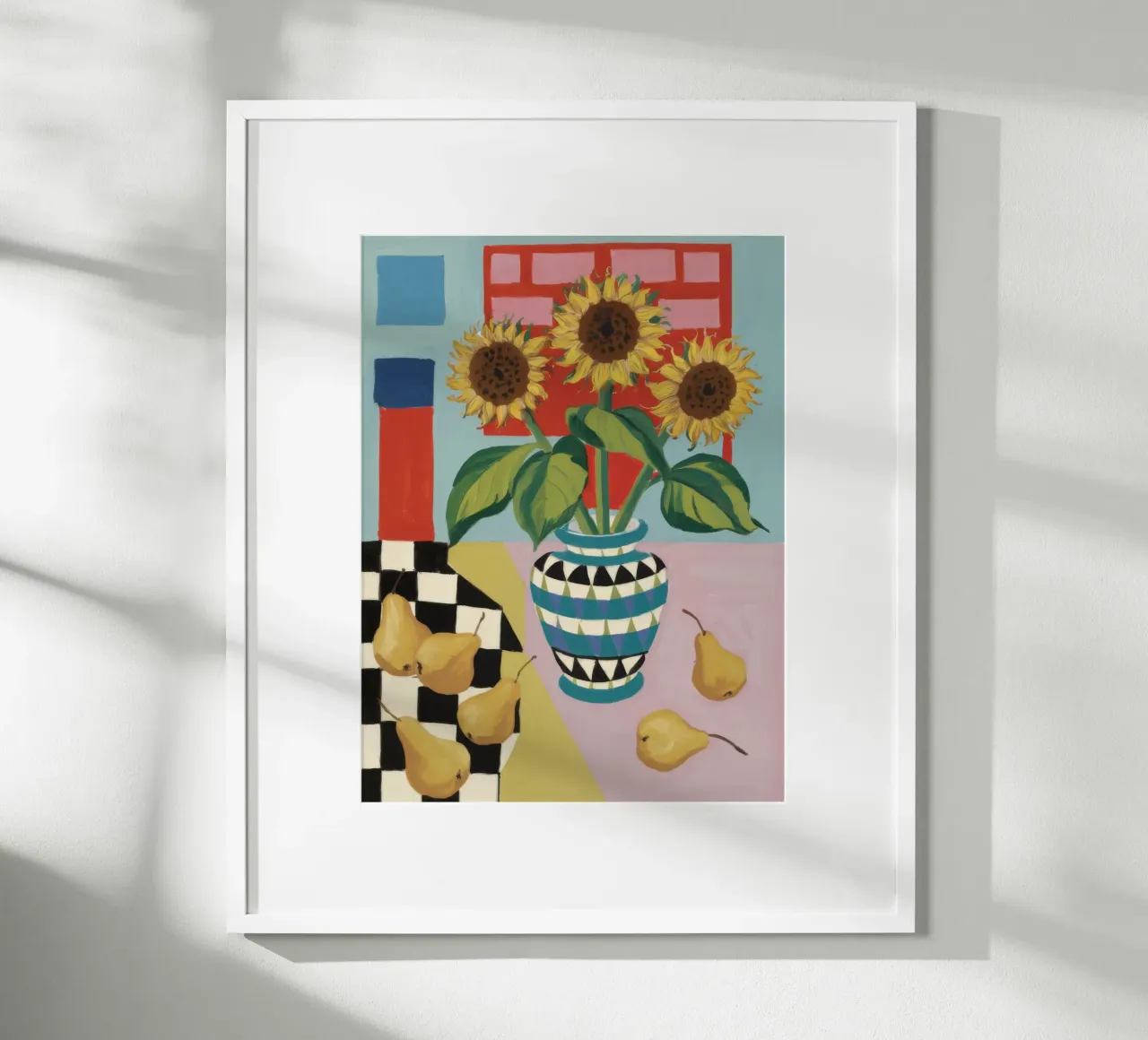 Sunflower Checkerboard Game hahnemühle by Fable Tempa