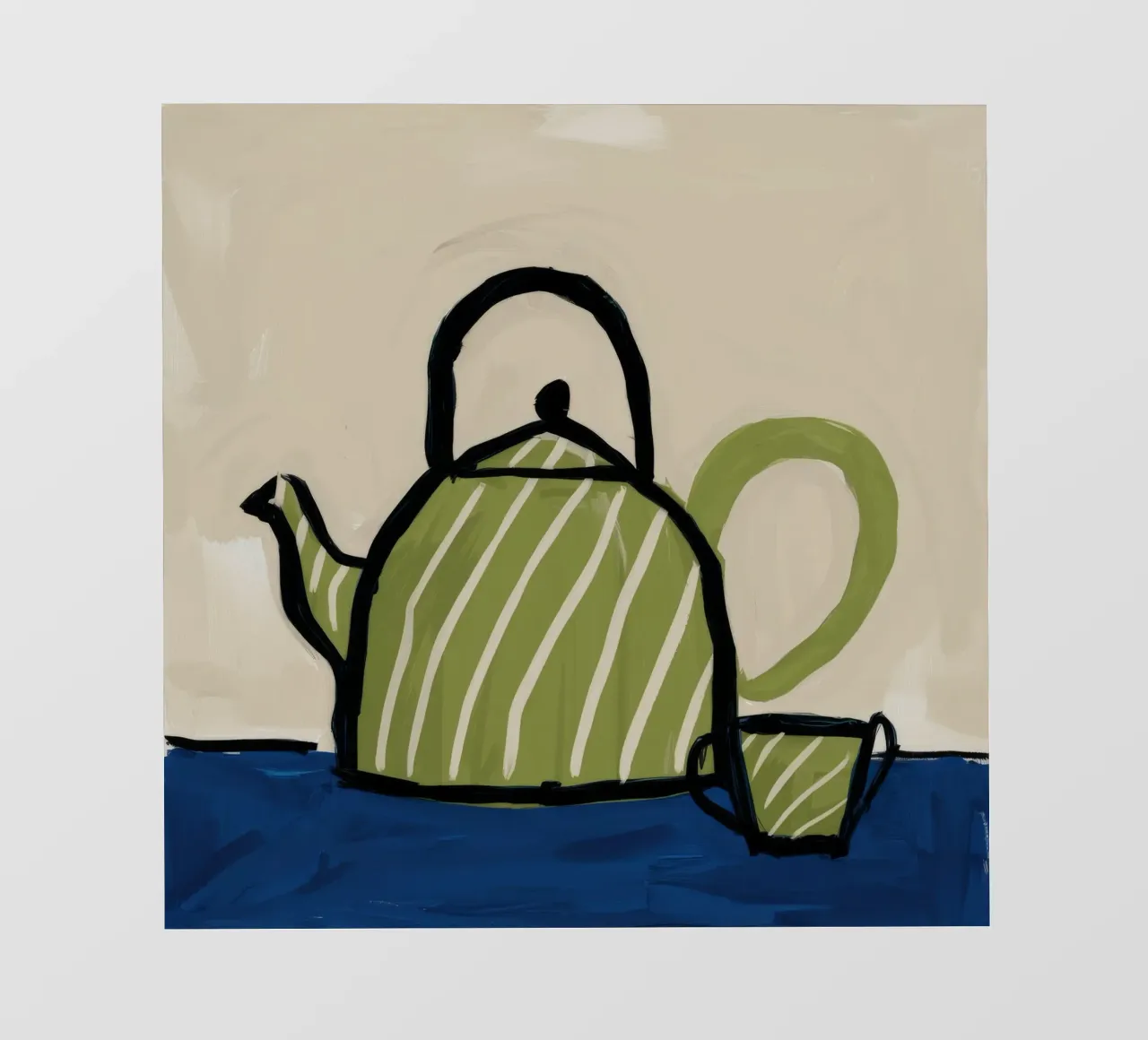Tetera Verdant Quietud lámina retroiluminada de Tiga Bersama