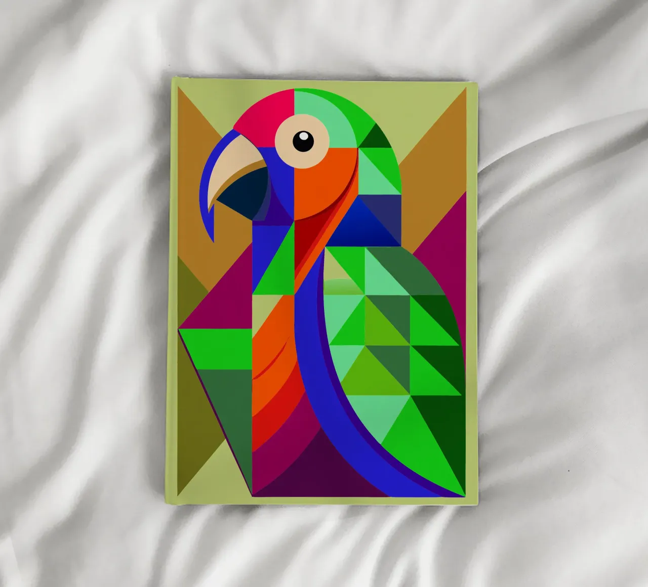 Papagei geometrische Illustration Notizbuch von nemaro