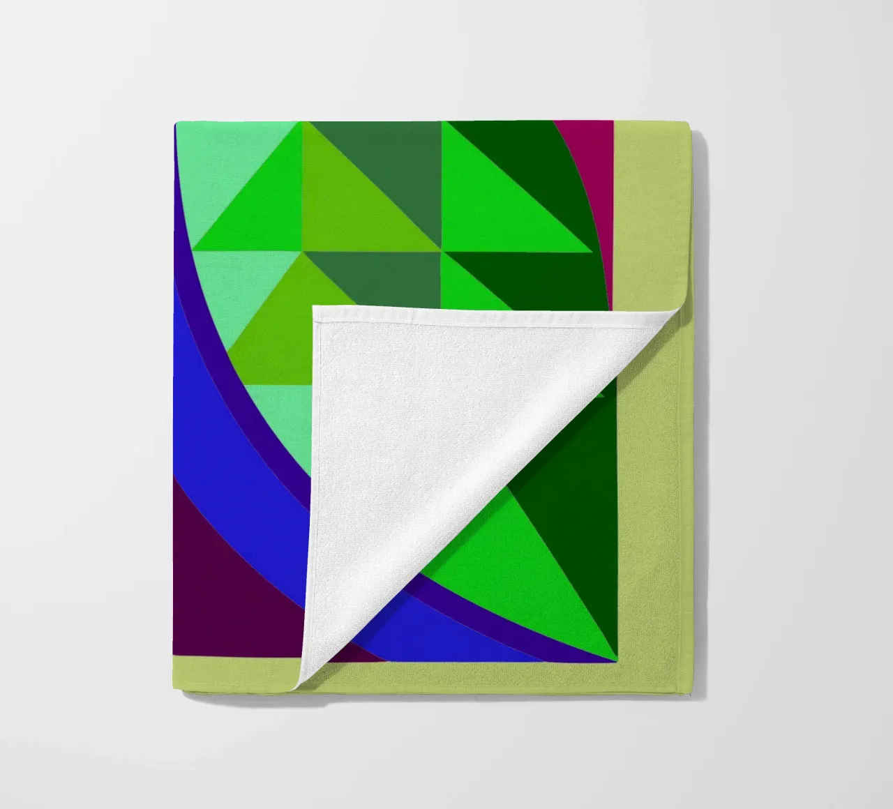 ilustrazione geometrica del pappagallo telo mare da nemaro