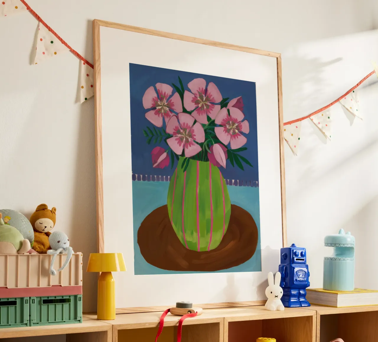 Smaragd Vase Einsamkeit Poster von Fable Tempa