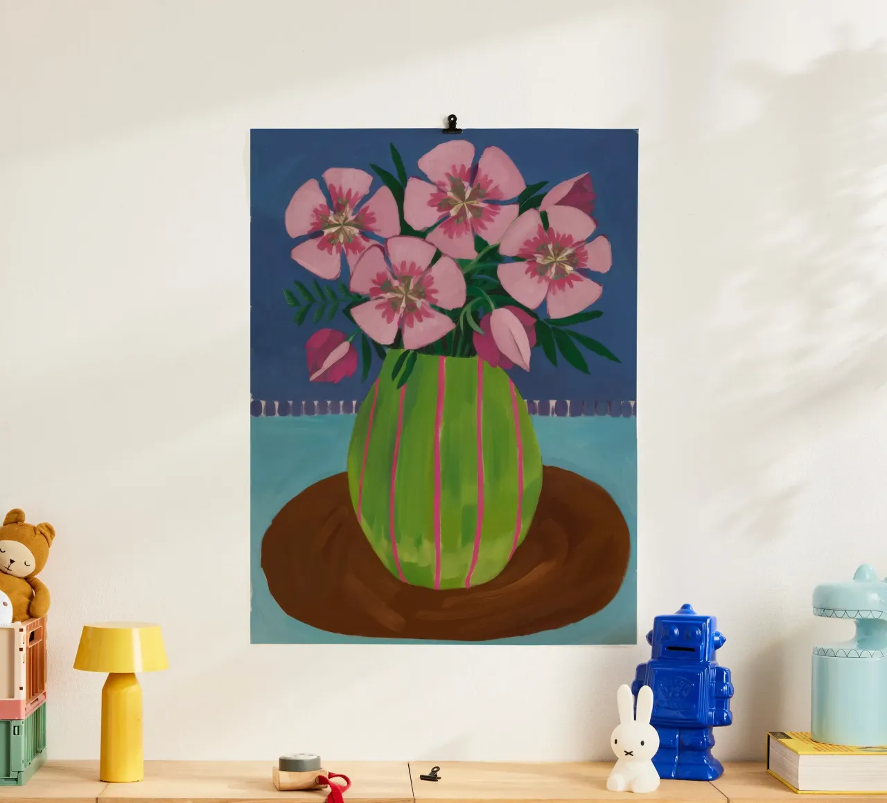 Smaragd Vase Einsamkeit Poster von Fable Tempa