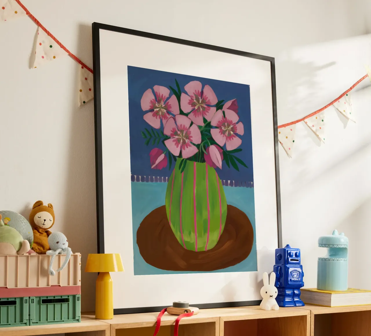 Smaragd Vase Einsamkeit Poster von Fable Tempa