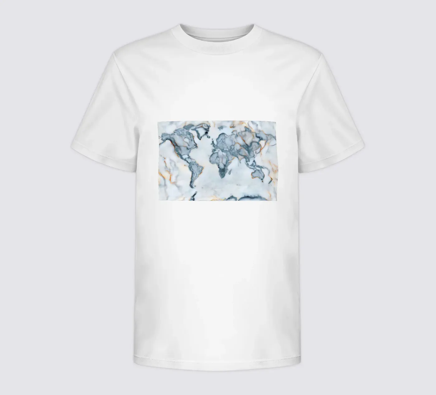 World Marble Map t-shirt bambini da Octavian
