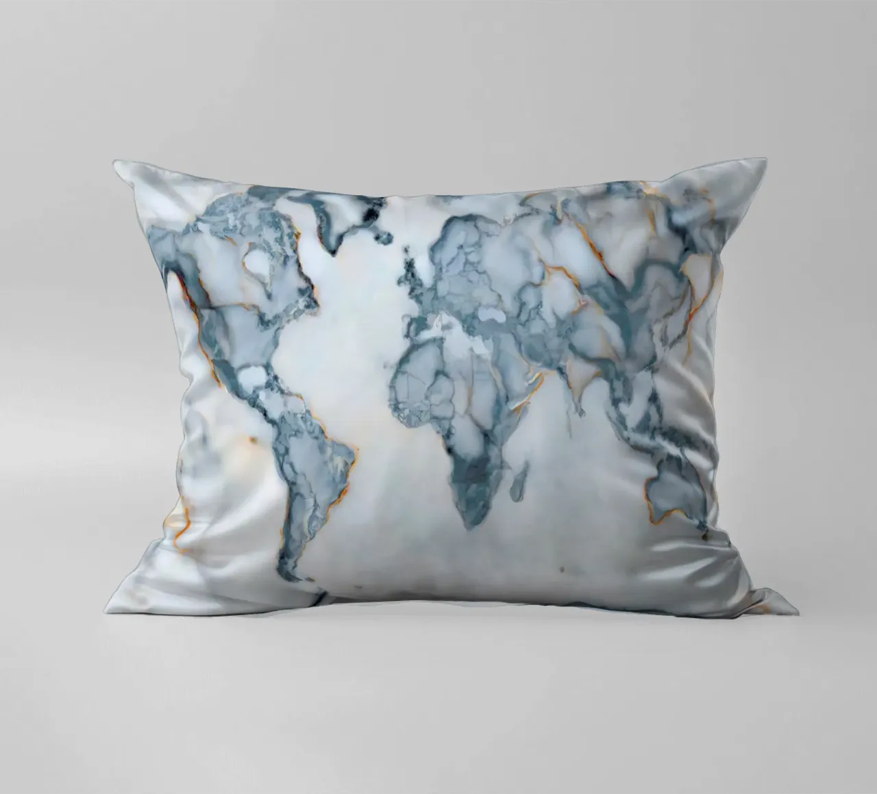World Marble Map cuscino da Octavian