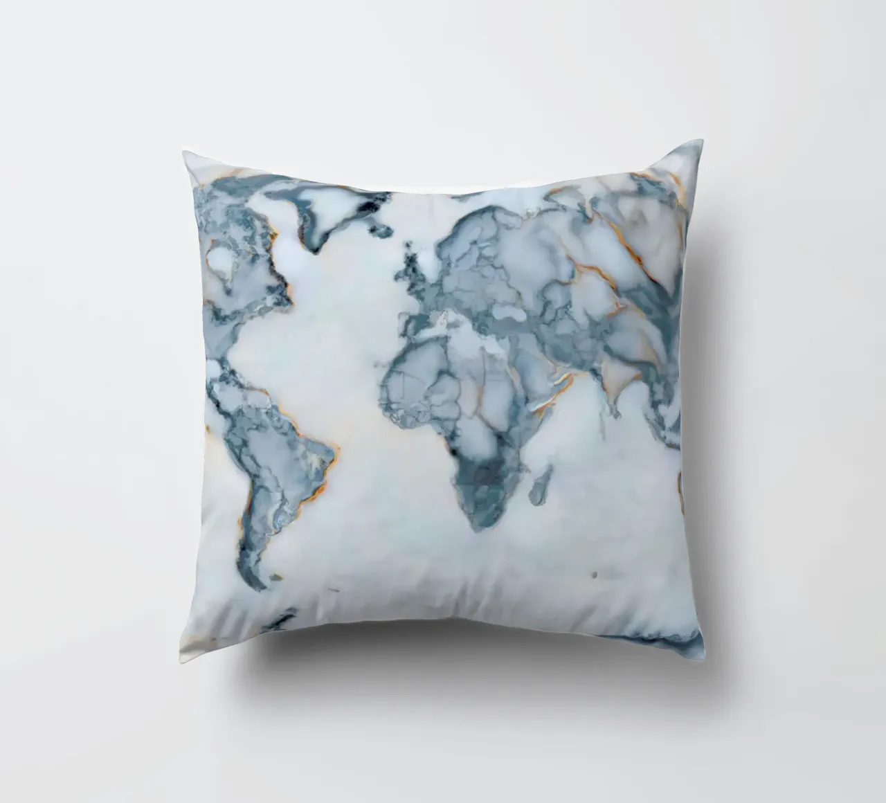 World Marble Map cuscino da Octavian