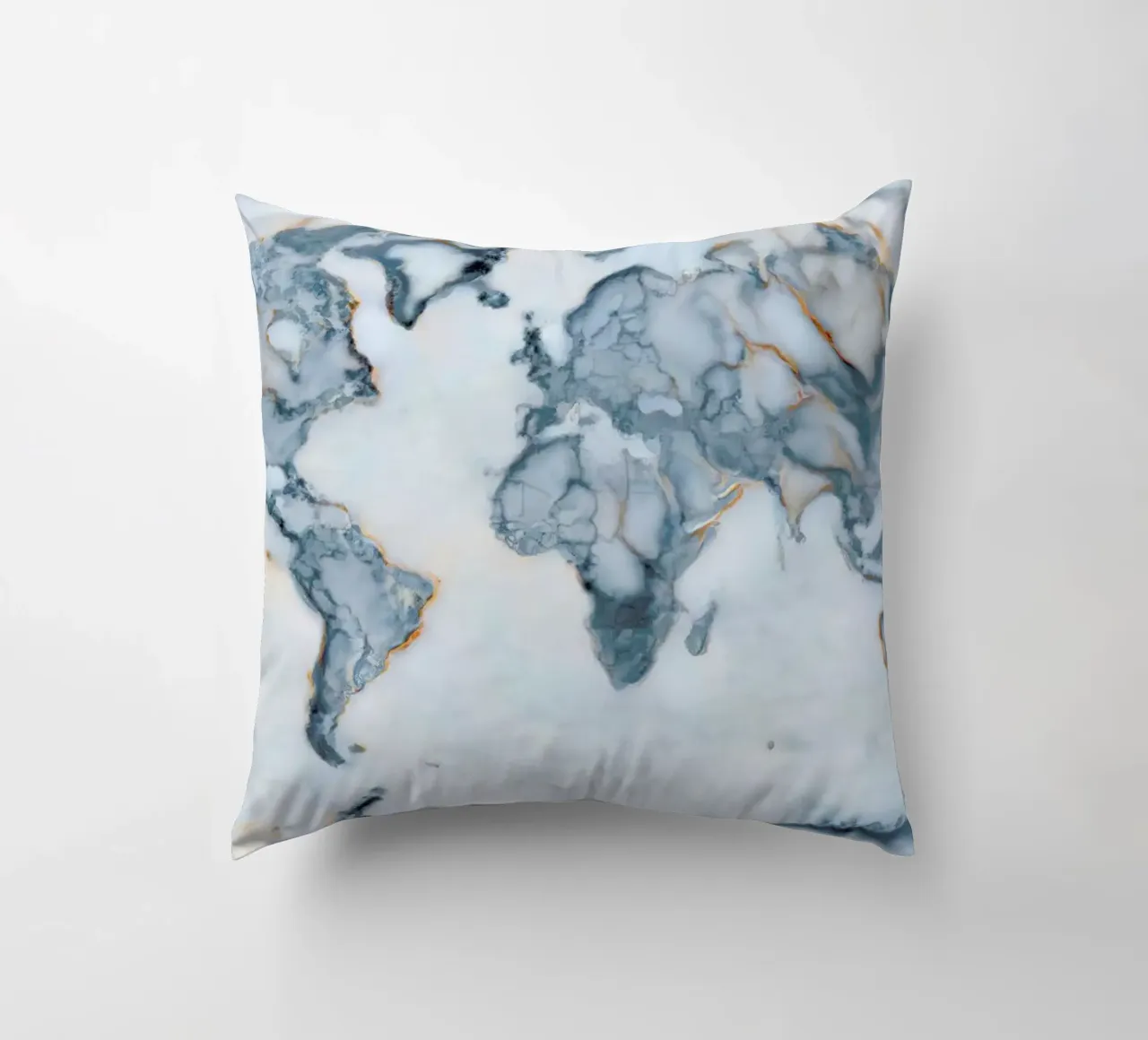 World Marble Map cuscino da Octavian