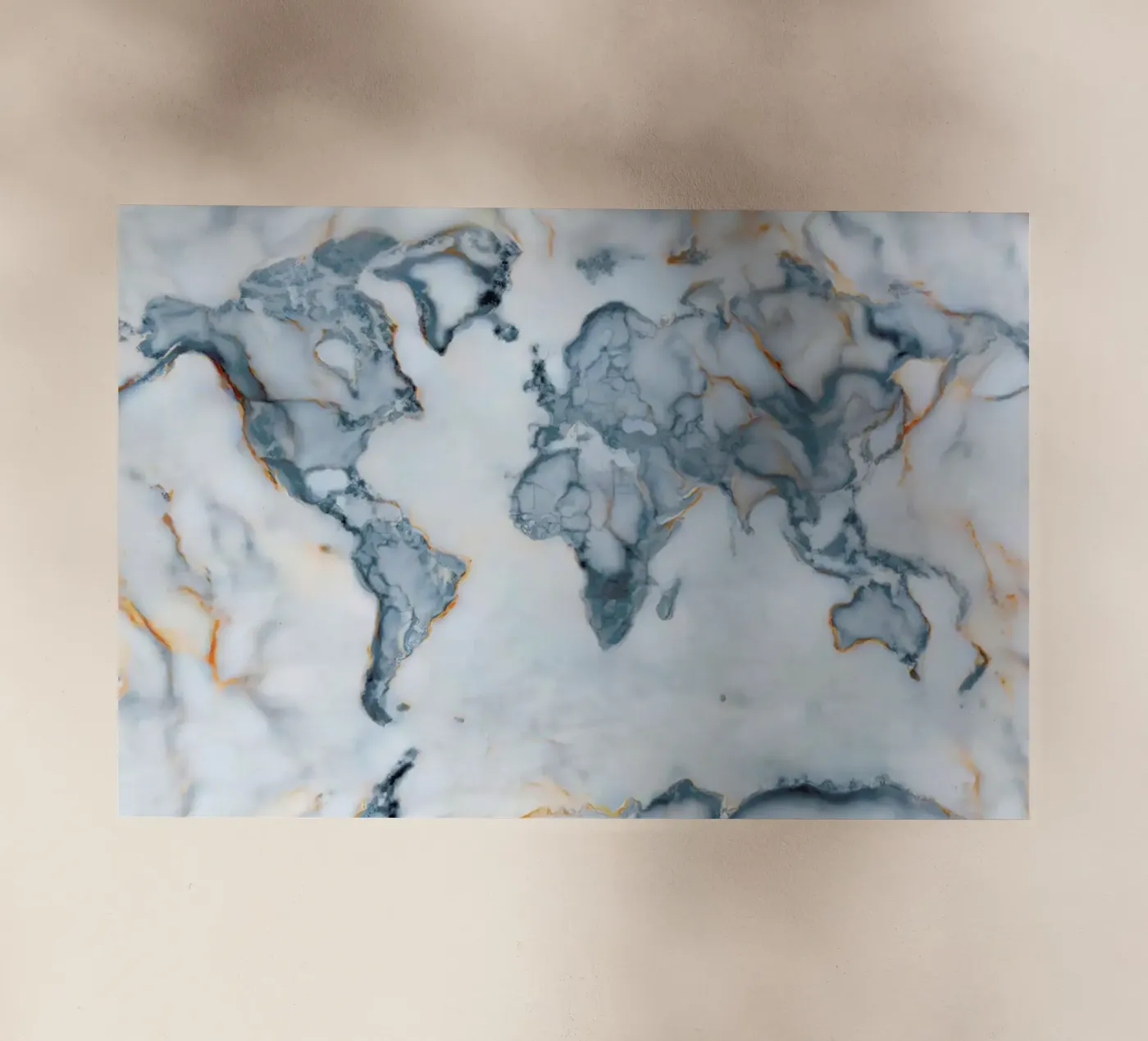 World Marble Map pellicola backlit da Octavian