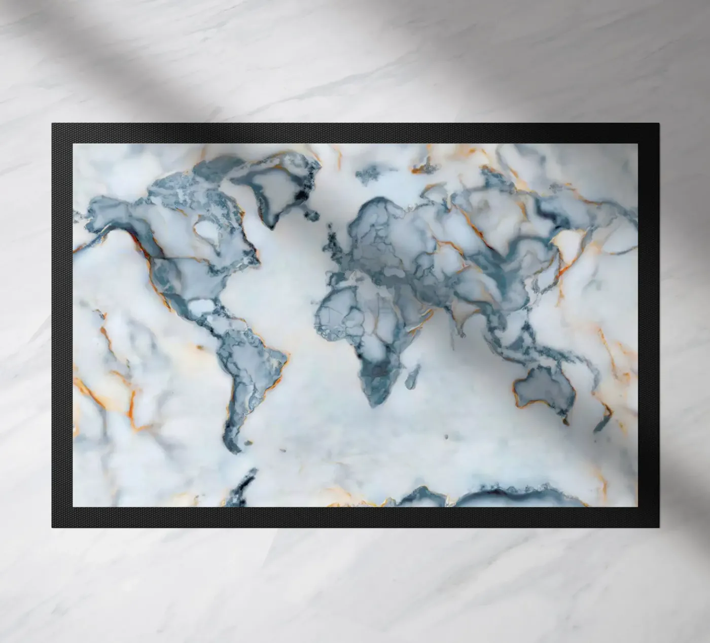 World Marble Map doormat by Octavian