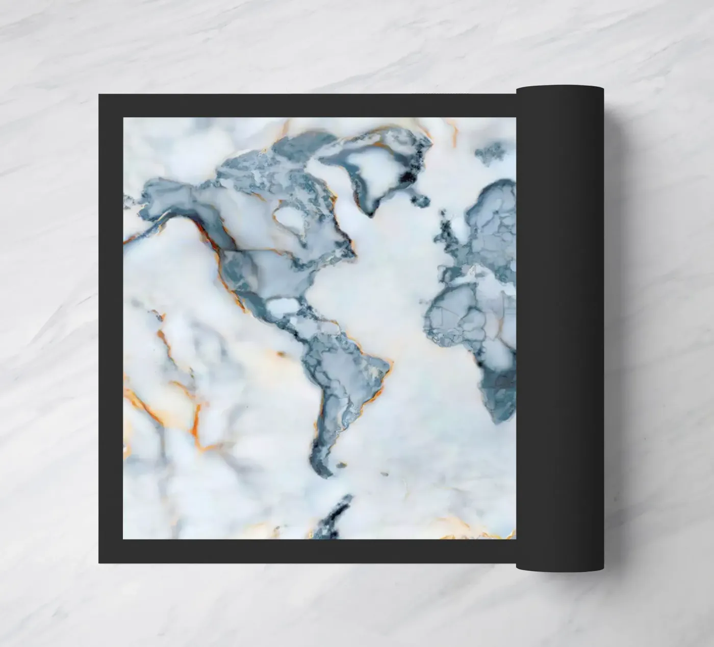 World Marble Map doormat by Octavian