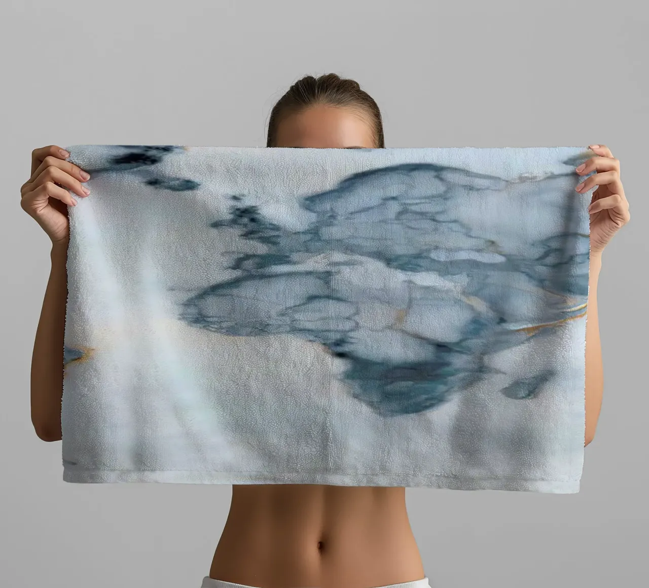 World Marble Map asciugamano da bagno da Octavian