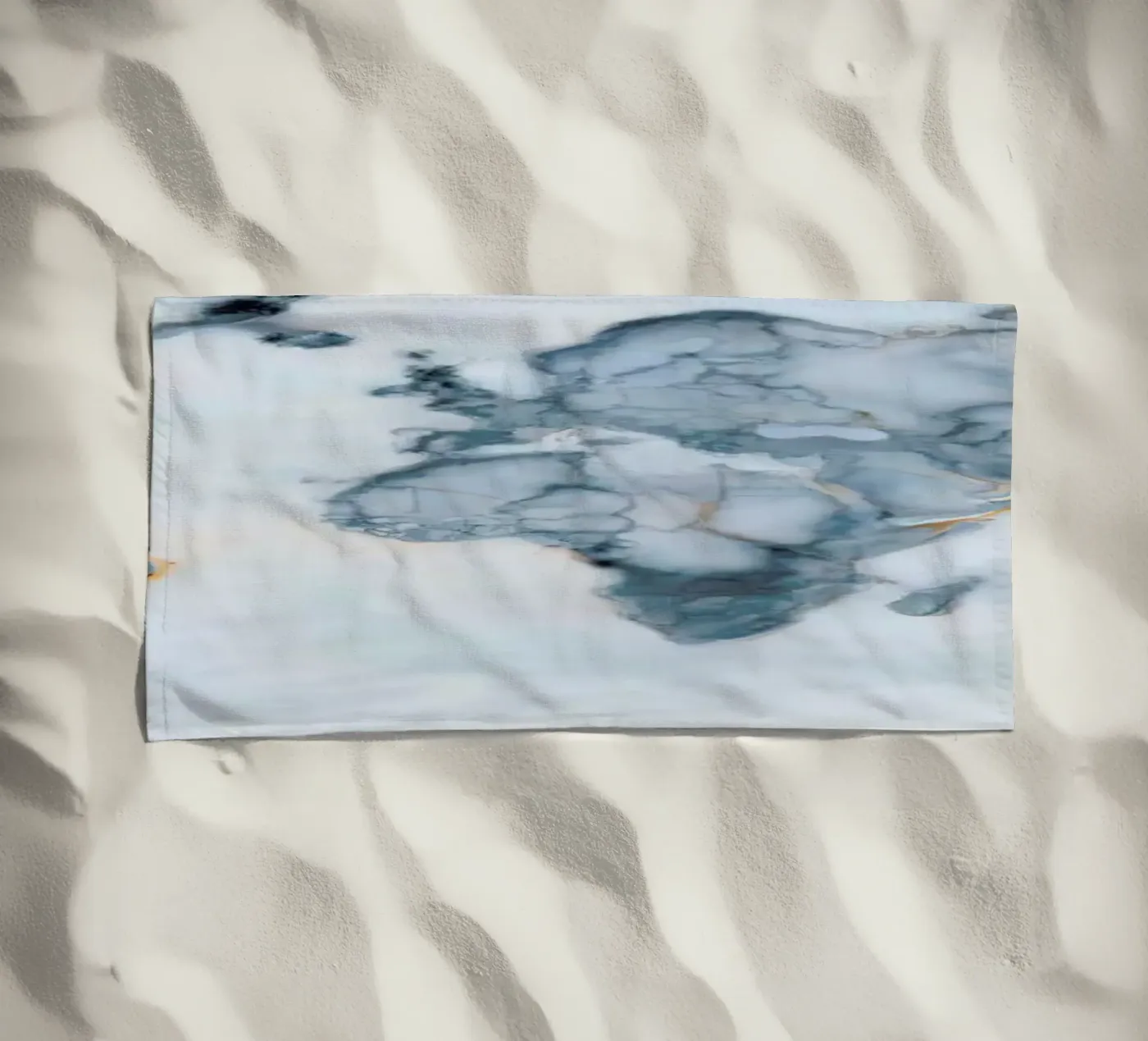World Marble Map beach towel by Octavian