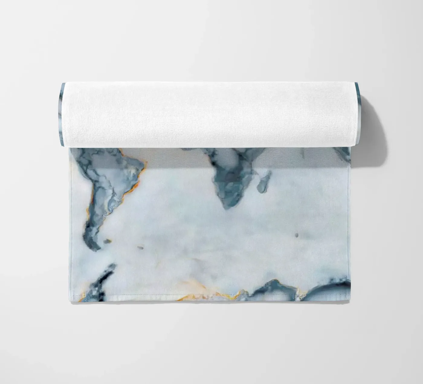 World Marble Map beach towel by Octavian