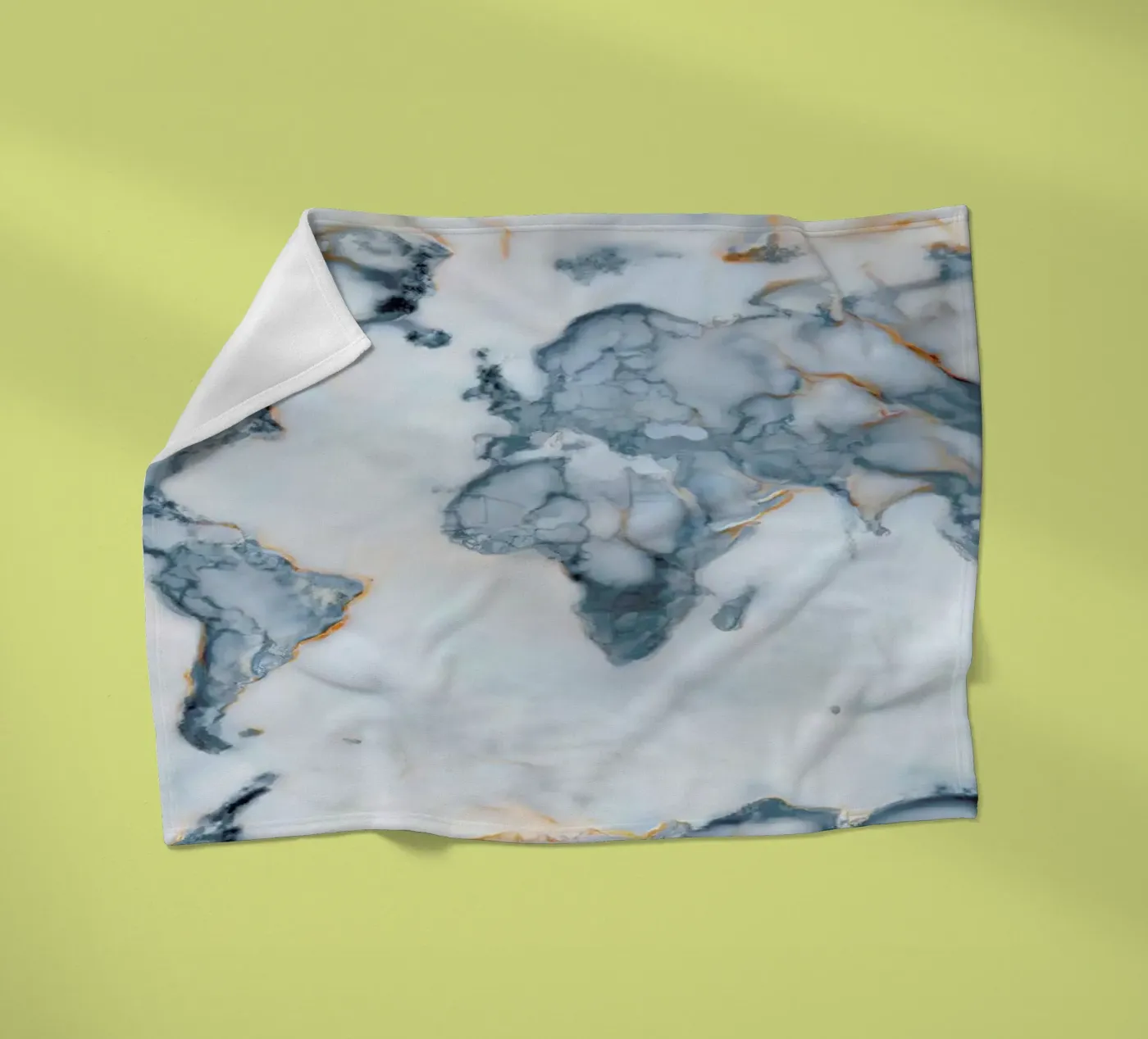World Marble Map fleecedeken van Octavian