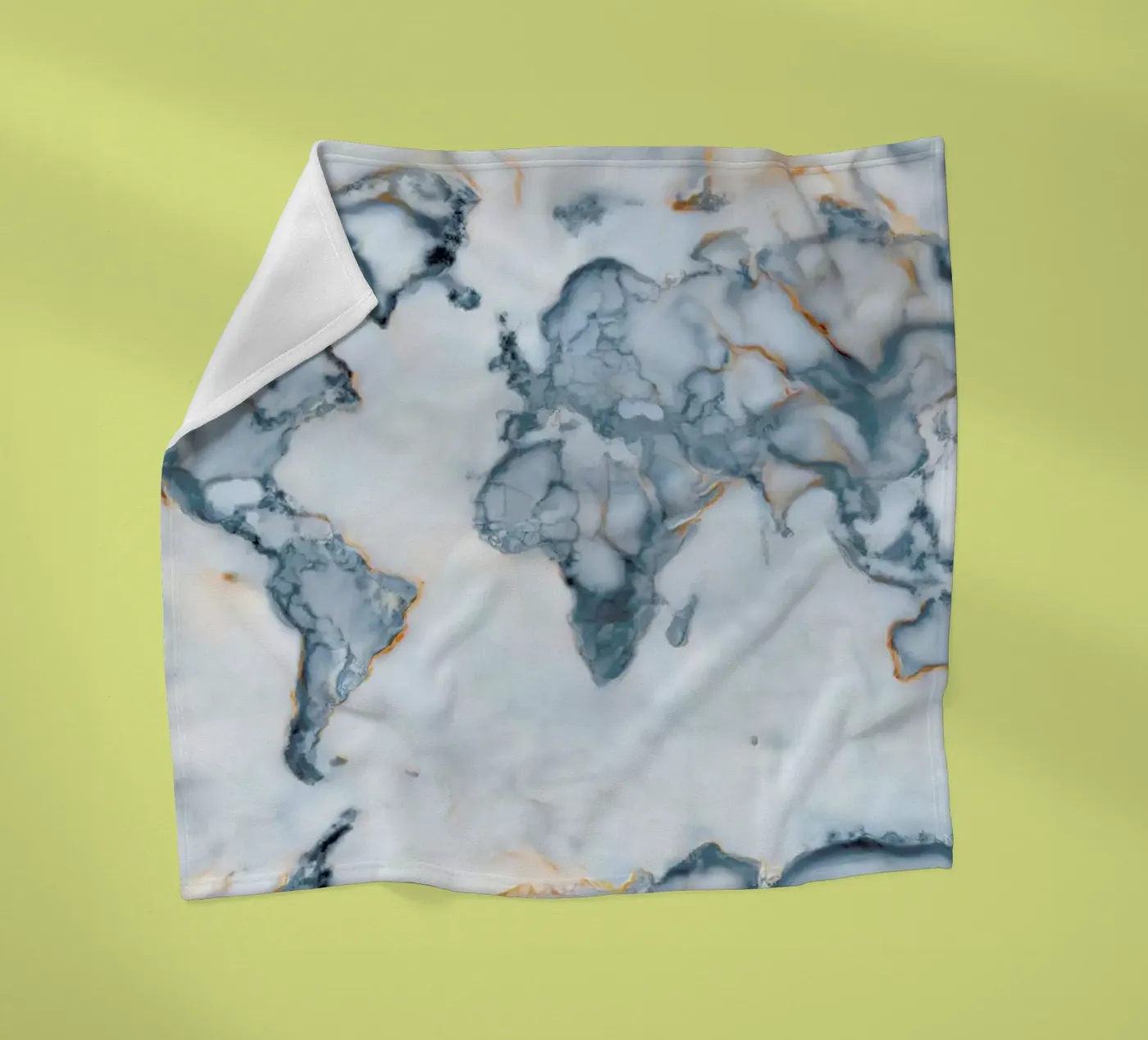 World Marble Map fleecedeken van Octavian
