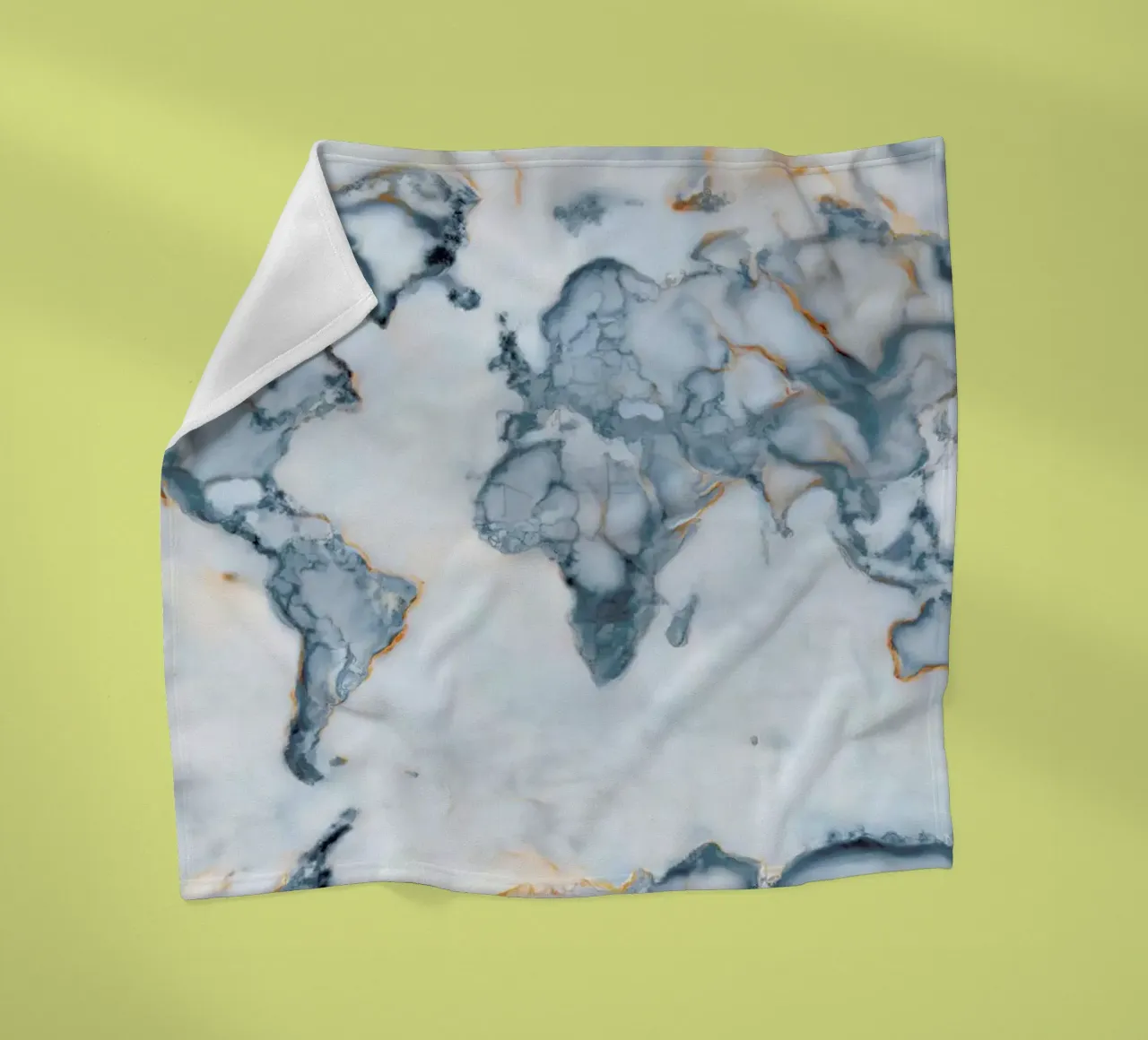 World Marble Map Fleecedecke von Octavian
