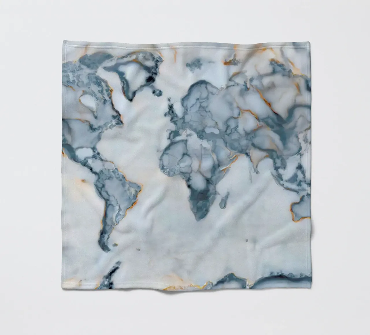World Marble Map Fleecedecke von Octavian