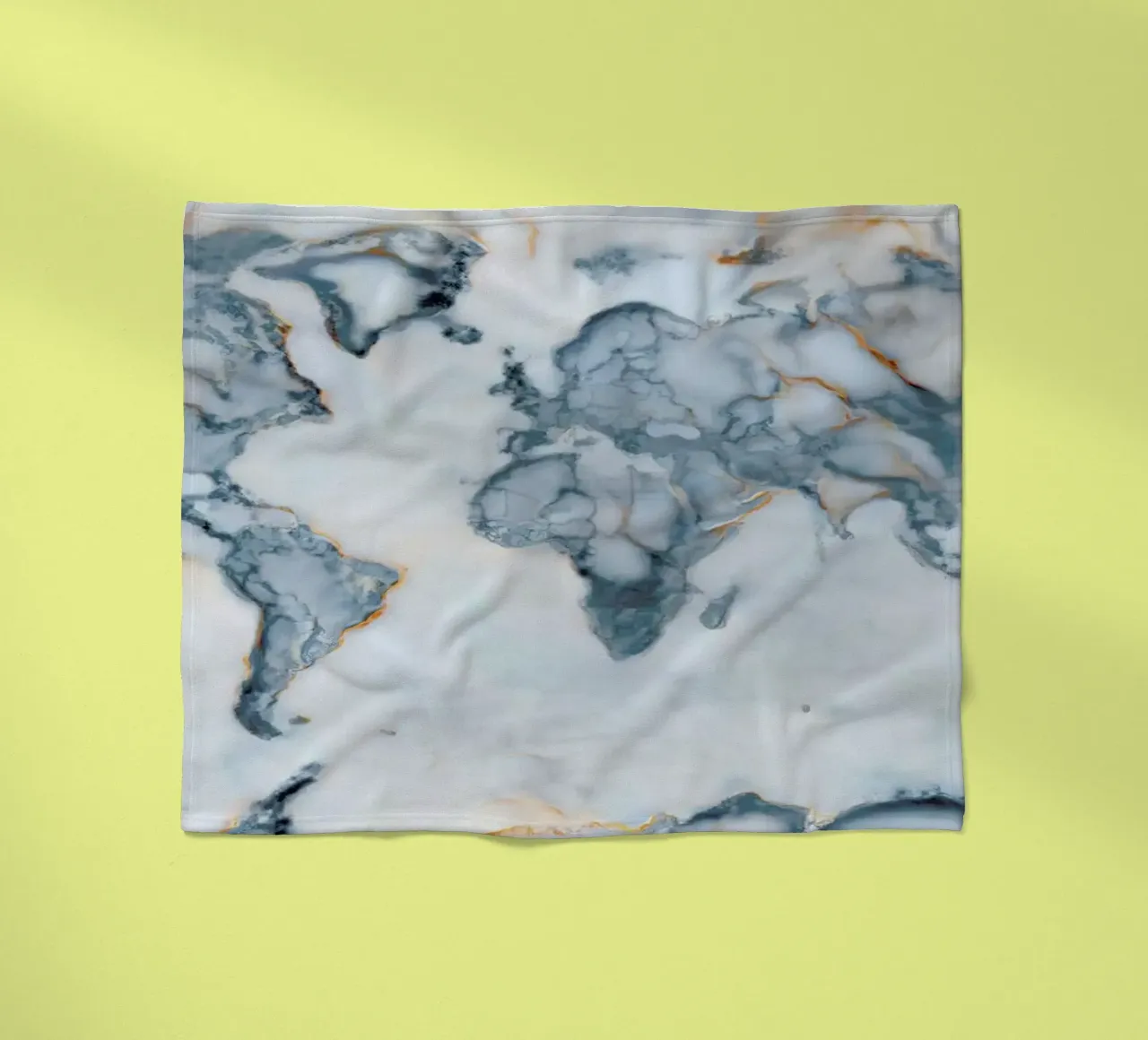 World Marble Map Fleecedecke von Octavian