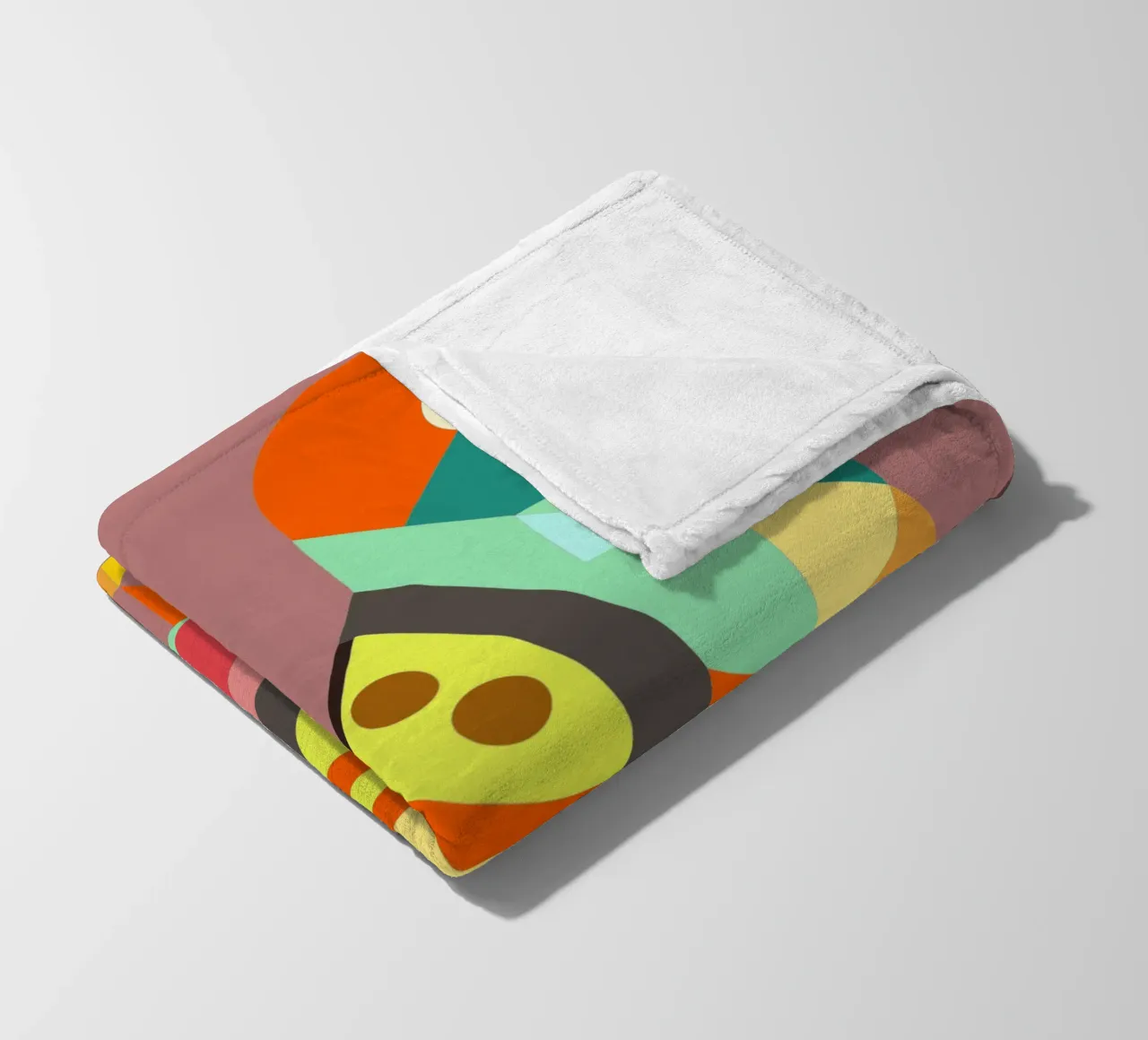 ilustrazione geometrica del piccione coperta in pile da nemaro