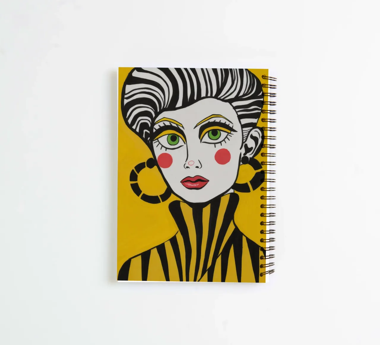 Golden Gaze Pop spiral notebook by Tiga Bersama
