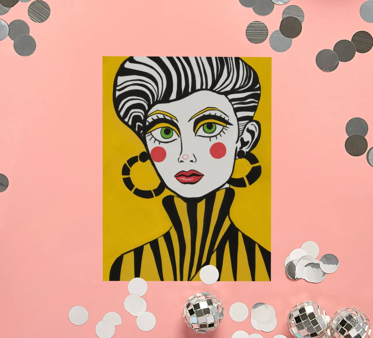 Golden Gaze Pop autocollant de Tiga Bersama